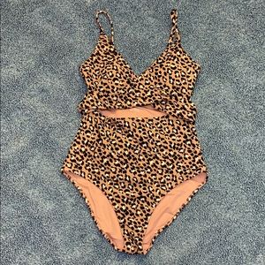 Aerie Leopard One-Piece